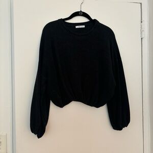 Black Zara crop top